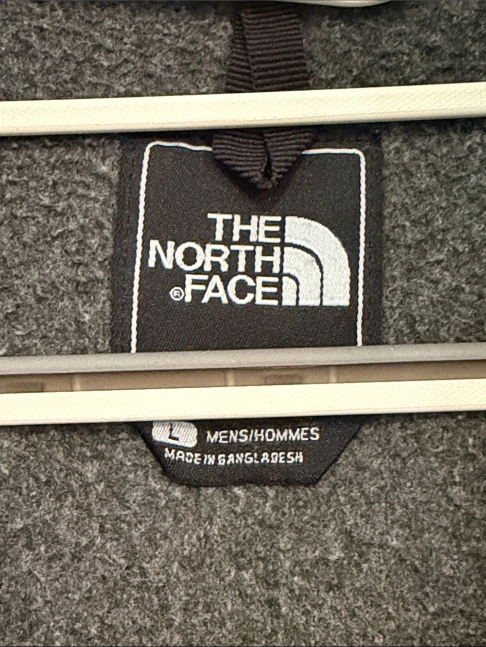 The North Face Denali Fleece Jacket Mens Large Gray Black Full Zip RN99978